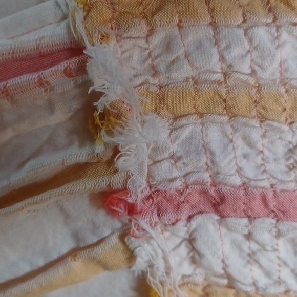 Free People Do iIt Again Pink & Orange Stripe mini boho dress - Picture 8 of 9